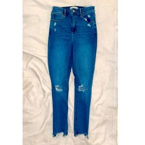 A&F Super Skinny High Rise Curvy Love Denim